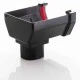 Stop End Running Outlet For Square Black