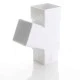 112 Degree Square Branch For Square White Down Pipes 
