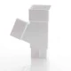112 Degree Square Branch For Square White Down Pipes 
