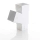 112 Degree Square Branch For Square White Down Pipes 