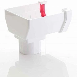 Stop End Running Outlet For Square White