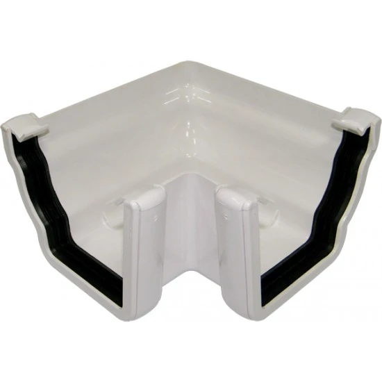 Niagara White 90º Gutter Angle Niagara White 90º Gutter Angle
