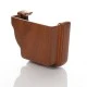 Golden Light Oak Ogee Niagara External Gutter Stop End - Right Hand