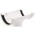 White half round guttering