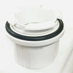 White Synseal Gutter Spigot