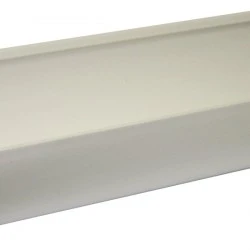 Deepflow/ White 115mm Floplast 4m Gutter