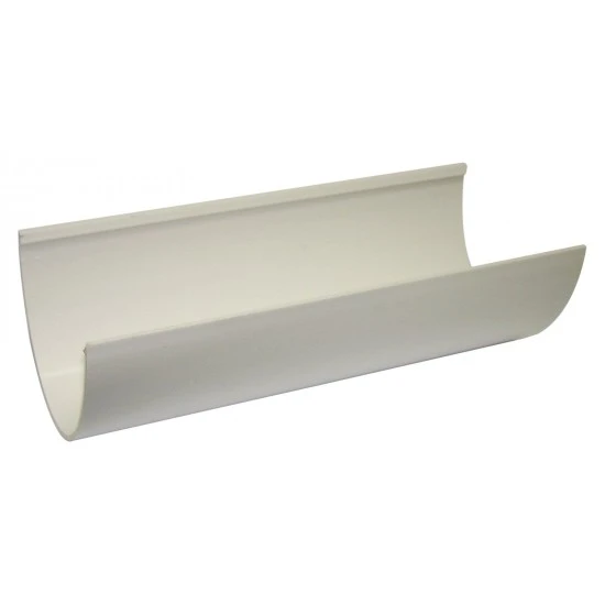 Deepflow/ White 115mm Floplast 4m Gutter
