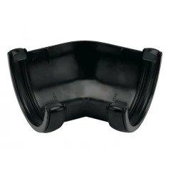 112mm Black Half Round 135º Angle  