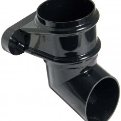 68mm Black  Downpipe Classic Style Shoe (RB4B)