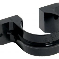  68mm Black Round Classic Downpipe Clips - With Lugs (RC4B)