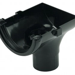 112mm Black Round Stop End Outlet  