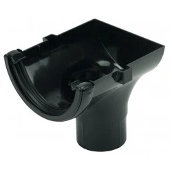 112mm Black Round Stop End Outlet  