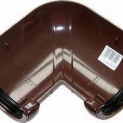 112mm Brown Half Round Universal 90º Angle 