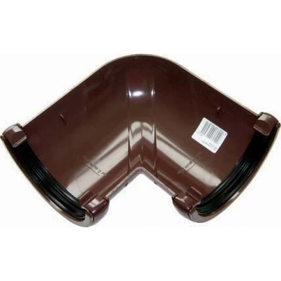 112mm Brown Half Round Universal 90º Angle 