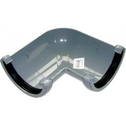 112mm Grey Half Round Universal 90º Angle (RA1G) 112mm Grey Half Round Universal 90º Angle (RA1G)