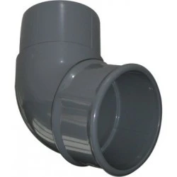 68mm Light Grey Round Downpipe 112º Off Set Bend