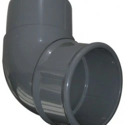 68mm Light Grey Round Downpipe 112º Off Set Bend