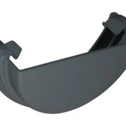 112mm Grey Half Round External Stop End 