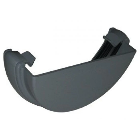 112mm Grey Half Round External Stop End 