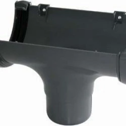 Grey Round Gutter Running Outlet