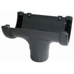 Grey Round Gutter Running Outlet