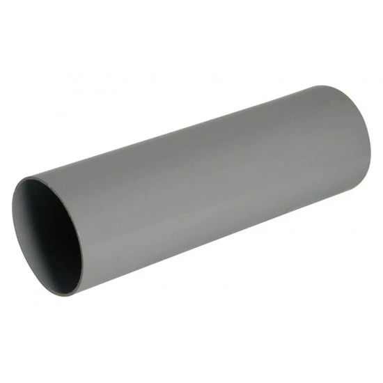 68mm Light Grey Round 2.5m Downpipe 
