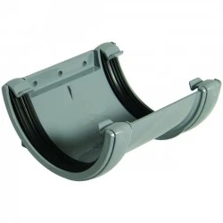 112mm Grey Half Round Union Joint 