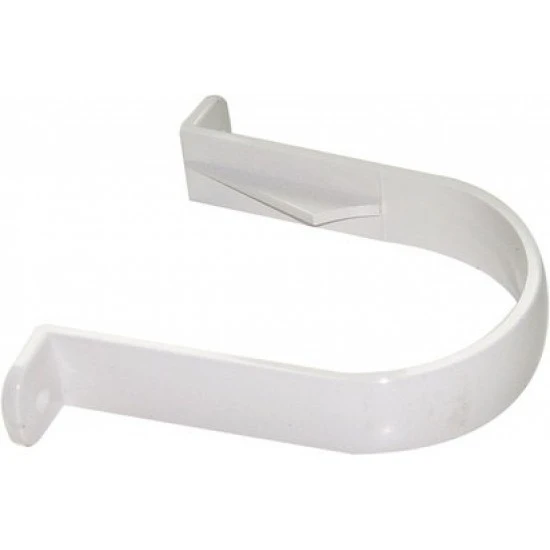 White Round Downpipe Bracket