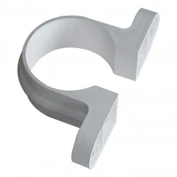  68mm White Round Classic Downpipe Clips - With Lugs (RC4W)