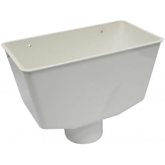 White Hopper Fits Square Or Round Down Pipes White Hopper Fits Square Or Round Down Pipes