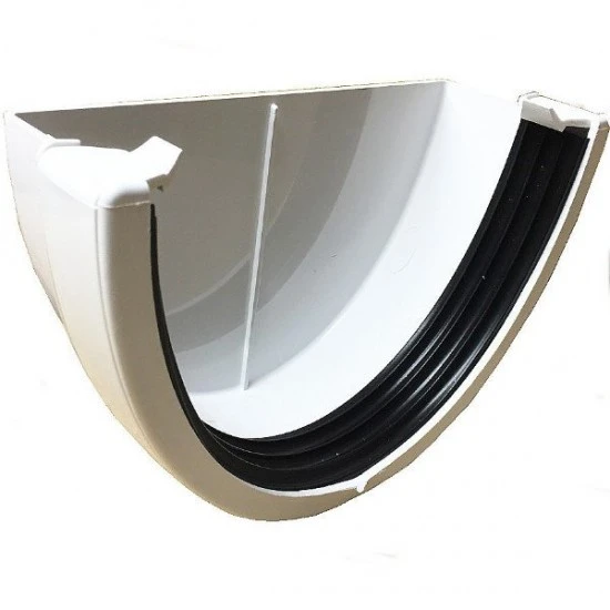 Xtraflo 170mm Gutter External Stopend - White