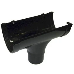 Xtraflo 170mm Gutter Running Outlet - Black