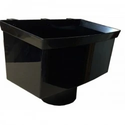 110mm Pipe Hopper Head Black 110mm Pipe Hopper Head Black