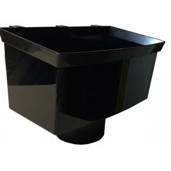 110mm Pipe Hopper Head Black