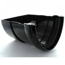 200mm Hunter Stormflo Guttering Stop end Black 200mm Hunter Stormflo Guttering Stop end Black