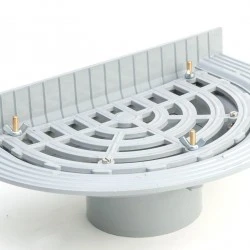 Balcony Outlet to fit on to an110mm pipe. Grey Only Hunter RV196