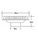 Balcony Outlet to fit on to an110mm pipe. Grey Only Hunter RV196