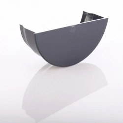 Dark Grey Round Internal Stop End