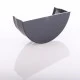 Dark Grey Round Internal Stop End