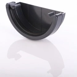 Dark Grey Round External Stop End 