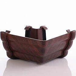 90º Mahogany Ogee Niagara External Gutter Angle