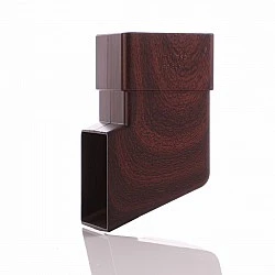 Mahogany Square Down Pipe Shoe