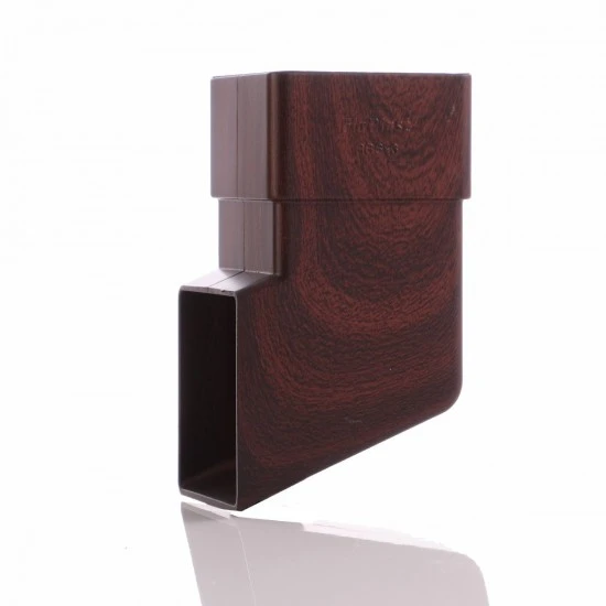 Mahogany Square Down Pipe Shoe