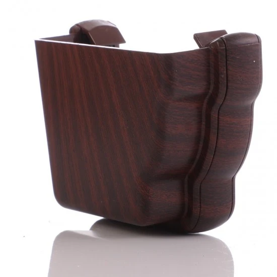 Mahogany Ogee Niagara External Gutter Stop End - Left Hand