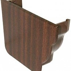 Mahogany Ogee Niagara Internal Gutter Stop End - Left Hand