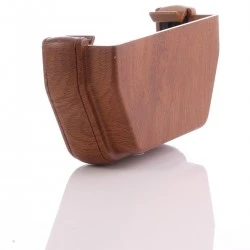 Golden Light Oak Square External Gutter Stop End