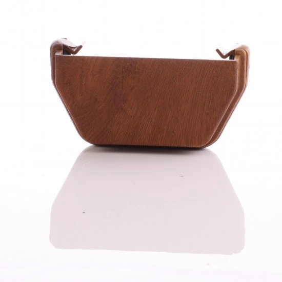 Golden Light Oak Square External Gutter Stop End