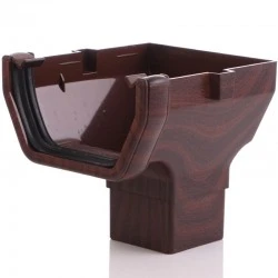 Mahogany Stop End Outlet - 65mm Square