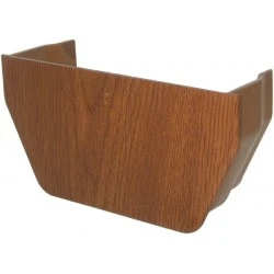 Golden Light Oak Square Internal Gutter Stop End