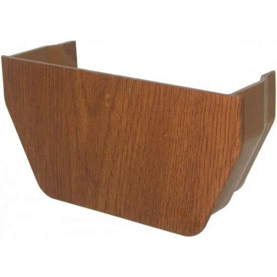 Golden Light Oak Square Internal Gutter Stop End